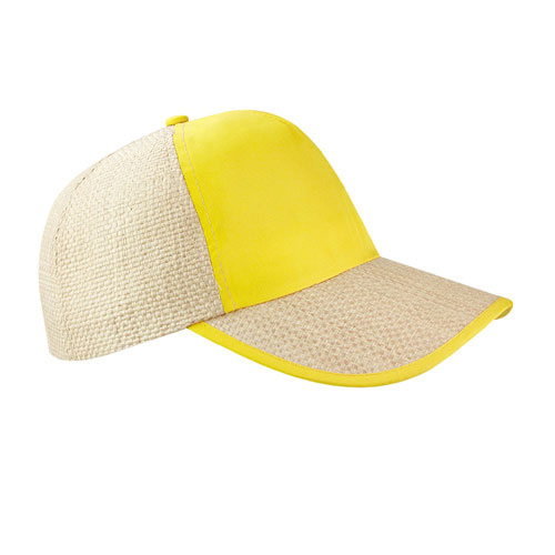 GORRA SYNTHETIC STRAW AMARILLO