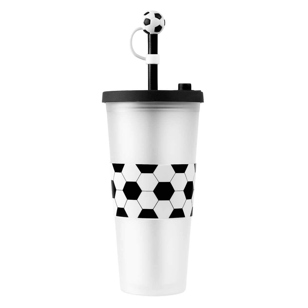 VASO SOCCER BLANCO Y NEGRO