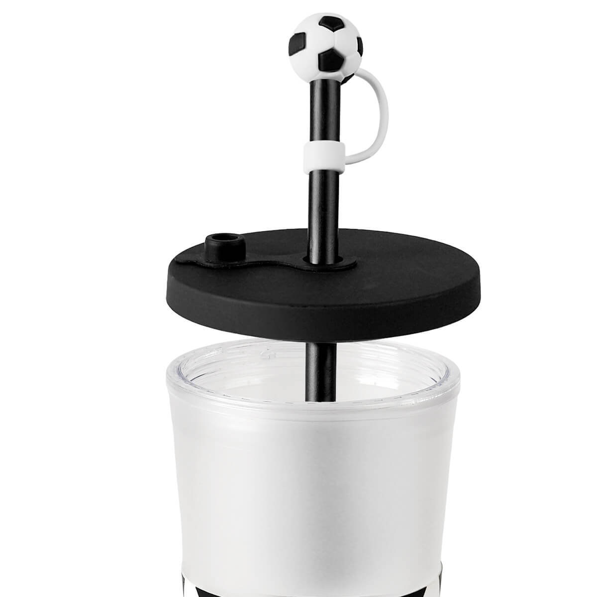 VASO SOCCER BLANCO Y NEGRO