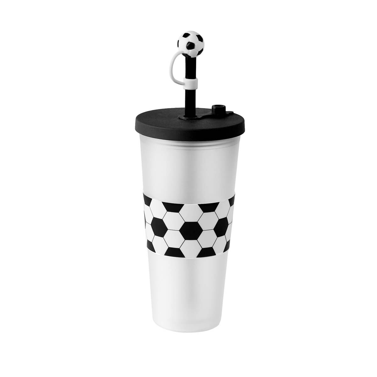 VASO SOCCER BLANCO Y NEGRO