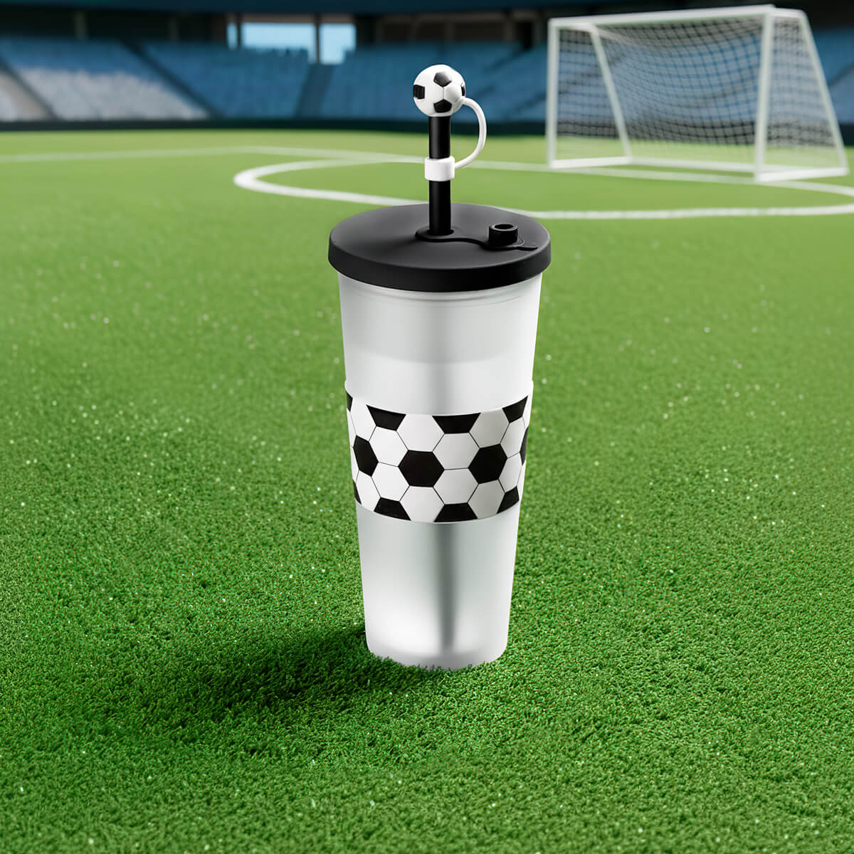 VASO SOCCER BLANCO Y NEGRO