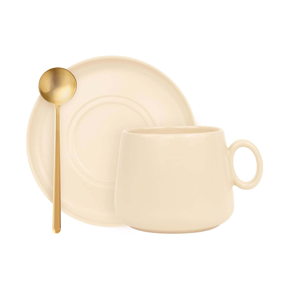 SET DE TAZA ZAPHIR HUESO