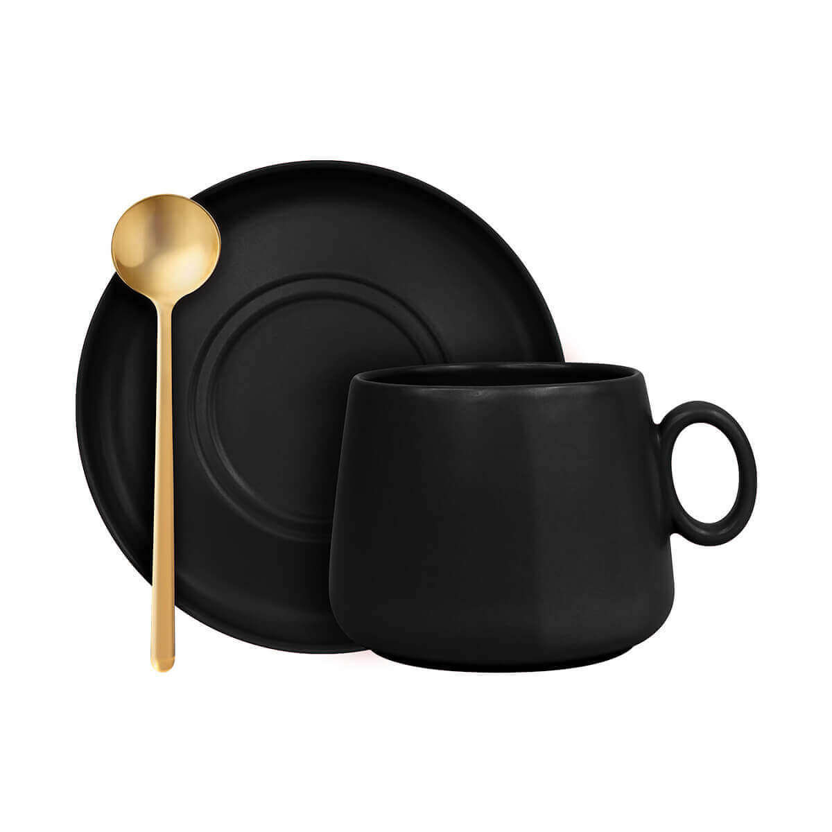 SET DE TAZA ZAPHIR NEGRO