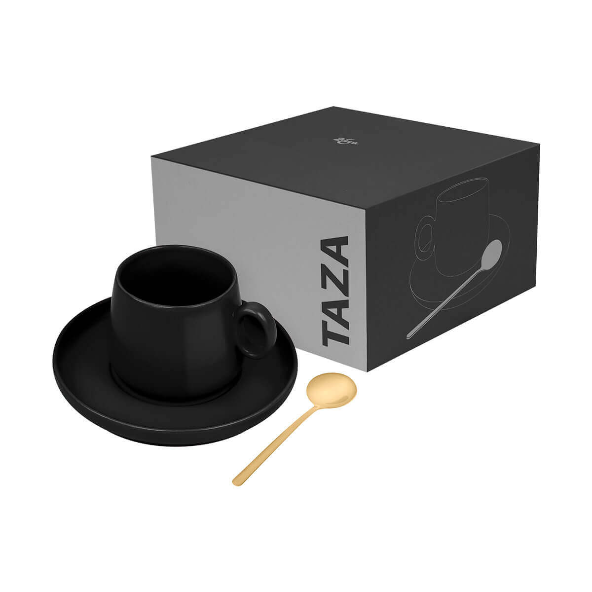 SET DE TAZA ZAPHIR NEGRO