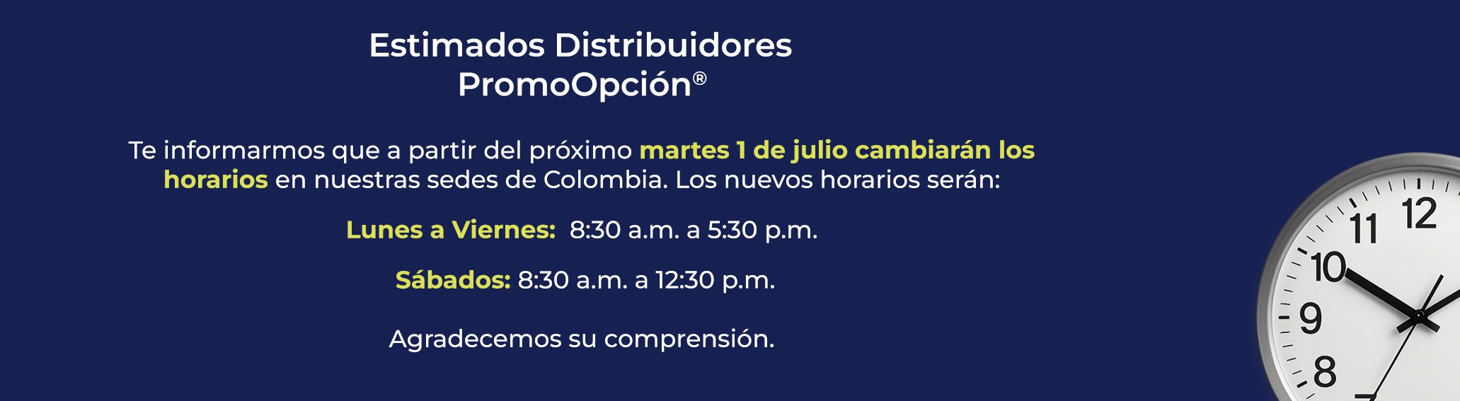 Aviso importante